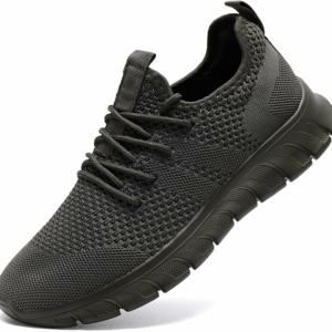 Dark Grey Running Trainers – Lightweight Breathable Sneakers for Gym, Tennis & Casual Wear