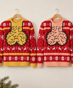 Funny Hairy Balls Ugly Christmas Sweater - Image 8
