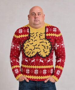 Funny Hairy Balls Ugly Christmas Sweater - Image 3