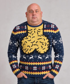 Funny Hairy Balls Ugly Christmas Sweater - Image 7