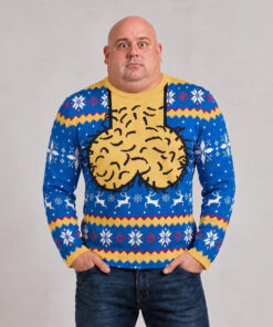 Funny Hairy Balls Ugly Christmas Sweater - Image 5